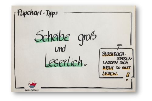 Flipcharts einfach gestalten: Die Schrift.